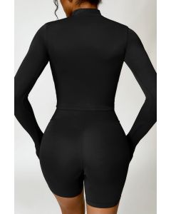 Quick-drying jacket & shorts 2pcs yoga set