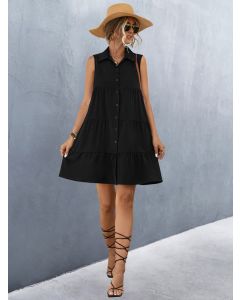 Women Button Down Midi Length Dress