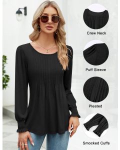 Women Round Neck Long Sleeve TOP