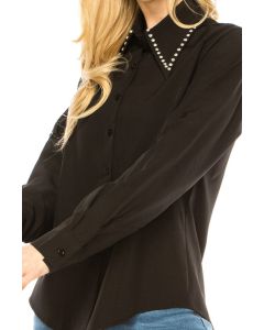 Women Button Down Long Sleeve Blouse