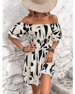 Women Off Shoulder Midi Dress