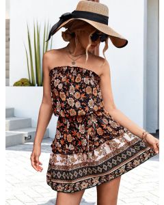 Women Print Tube Dress