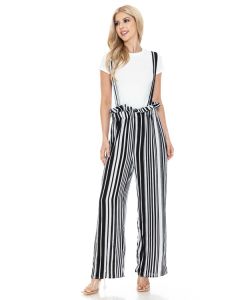 Women Striped Long Causal Pant