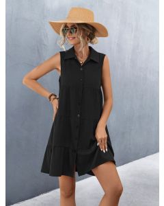 Women Button Down Midi Length Dress