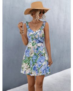 Women Print Mid Length Dress