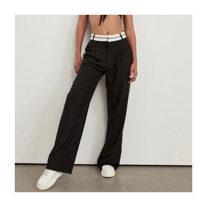 Women Wide Leg High Waisted Pant
