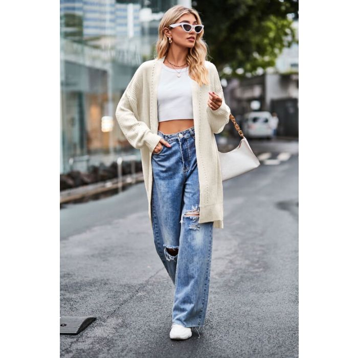 Women Long Sleeve Sweater Knit Cardigan